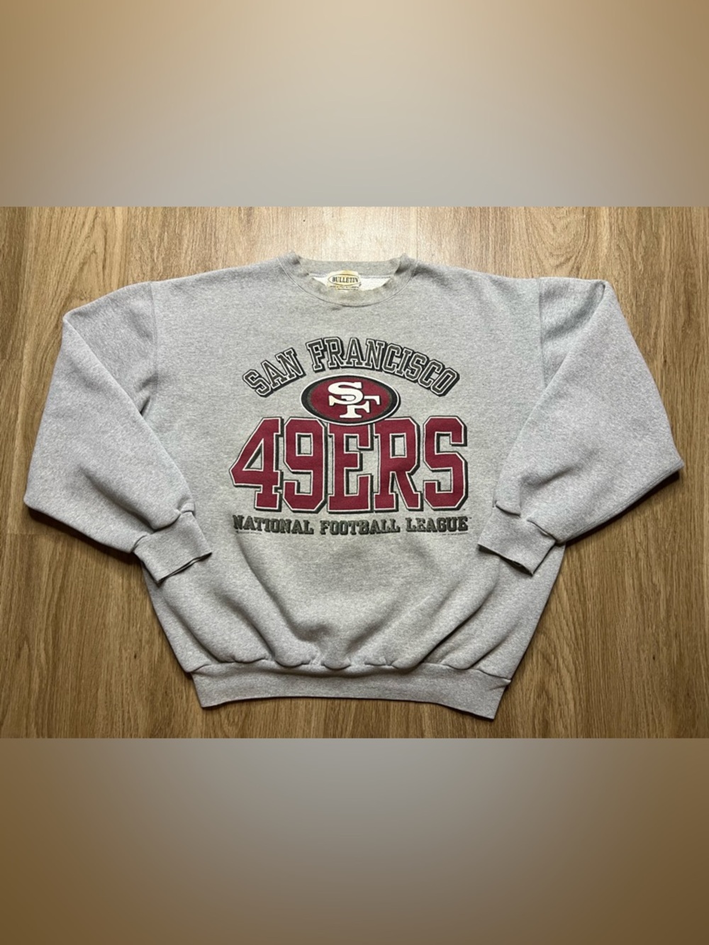 Vintage 1990’s San Francisco 49ers NFL Crewneck Sweatshirt Mens Sz 27” x 26”